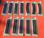 12 Packs Life Like Ho Scale 9 Straight Train Track 8600 & 3 Of 8601 Curves. Fixed Price $81.95.