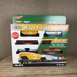 Kato 106-6275 Mixed Freight Train Set Car Starter Scale. Fixed Price $60.00.