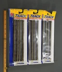Life-like Ho Gauge 9" Straight Track #8600 Model Railroad Nos Lot Of 3 Packs. Fixed Price $16.95.