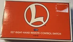 Lionel O-27 6-65122 Right Remote Control Switch 1122R With In Box. Fixed Price $35.00.