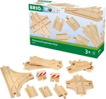 Brio World 33307 Train Set Expansion Pack 11 Wooden Track Pieces And Switches. Fixed Price $63.43.
