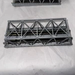 Scale Kato Unitrack 20-437 Silver Double Truss Bridge 248MM 9-3/4" Long. Fixed Price $24.99.