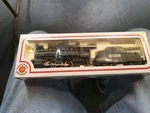 Bachman Ho Scale 0-6-0 Locomotive & Slope Tender Santa Fe #2126 Item 41 505 02. Fixed Price $35.00.