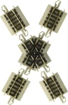 Bachmann Trains Snap-fit E-z Track 60 Degree Crossing (1/CARD) Nickel.... Fixed Price $35.72.