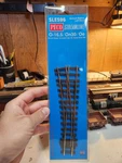 Peco SLE596 Steamline ON30 Medium Radius Left Hand Turnout Electrofrog Code 100. Fixed Price $53.99.