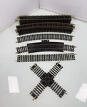 18PC Tyco Ho Scale Model Train Straight, Curved, Terminal Rerailer & Cross Track. Fixed Price $39.95.