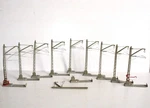 Marklin Ho 7009 Lot 10 Matte Catenaries On Base, Post 11CM, Power Train. Fixed Price $40.57.
