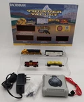 Bachmann 24013 Scale Santa Fe Thunder Valley Diesel Starter Freight Train Set. Fixed Price $78.99.