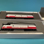 Bachmann Plus Trains Emd F7A Wm Circus Colors # 231 Engine 11227 & Car 11229.. Fixed Price $120.00.