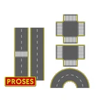 Bachmann Industries Scale Uv Printed Pvc Asphalt Road Set BAC39125 Track. Fixed Price $52.00.