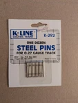 K-line Replacement Steel Pins O-27 Gauge Track One Dozen K-292. Fixed Price $6.00.