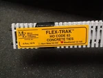 Micro-engineering #12-105 Concrete Ties Ho-scale Code 83 Flex Track Weathered. Fixed Price $74.95.