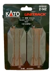 Ho Scale Kato Unitrack 2-142 4-7/8" Rerailer Straight (2) Pcs. Fixed Price $11.05.