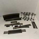 Atlas Ho Scale Snap Track 9" Straight, Curve, Lh/rh And Light Poles. Fixed Price $65.00.