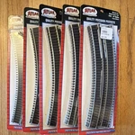 Atlas Ho 1:87 Code 83 Nickel Silver 18" Radius Curve Track 6PCS ATL532. Fixed Price $32.25.