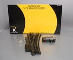 K-line 6-21400 Supersnap 72" Right Hand Remote Switch Turnout Ln/box. Fixed Price $79.99.