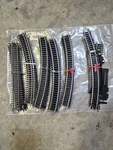 Bachmann Nickel Plated Curved Ho Track Black, Lh Switch, Power Lock & Straight. Fixed Price $21.95.