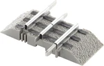 Fastrack 1.375 Inch Straight With Roadbed Gauge Model Train 4 Piece Pack. Fixed Price $27.99.