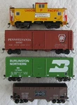 Ho 4EA. Nicer Freight Cars, Metal Wheels Kadee Style Couplers-nice! $12 Ship!. Fixed Price $29.95.