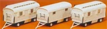 Preiser 20005 Ho Unpainted Caravan Wagons Plastic Model Kit (set Of 3). Fixed Price $61.18.