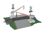 Lionel 2529070 Fastrack Grade Crossing With Gates & Flashers (updated). Fixed Price $218.49.