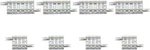 Tomix 1098 Gauge S18.5 S33-PC Fractional Rail 4 Of Each New. Fixed Price $33.54.