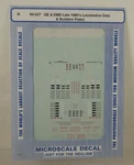 Nos Microscale Ge & Emd Locomotive Data Builders Plates Decals -60-527. Fixed Price $9.95.