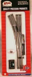Atlas #546 Left Remote 22" Radius Switch Track - Ho Scale Code 83 Rails. Fixed Price $35.95.