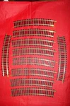 Fleischmann Ho 10 Curved Rails 1701/2 R415 Electric Train Brass 6031. Fixed Price $11.72.