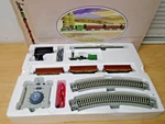 Bachmann Pegasus Ho Train Set Loco 4-2-0 & TENDER+3 Coaches+track+transformer Ob. Fixed Price $120.00.