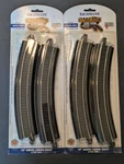 Bachmann Ez Track System Ho Scale 18" Radius Curved 44401 Pcs X2 Pkgs. Fixed Price $19.99.