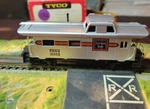 Tyco Ho T327L:349 Burlington #cbq 12568 Caboose (132). Fixed Price $20.00.