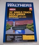 Walthers 933-4509 Ho 30' Single Track Railroad Deck Girder Bridge Low Level Kit. Fixed Price $20.86.