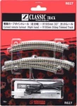 Rokuhan Z Gauge R027 Curved Remote Turnout (right) + R195MM 30 Deg Trimmed Track. Fixed Price $45.98.