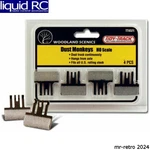 Woodland Scenics TT4571 Ho Dust Monkeys. Fixed Price $15.96.