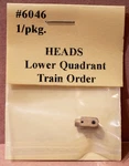Tomar Ind. Ho-scale #6046 Brass Signal Head -- Lower Quadrant Style Train Order. Fixed Price $6.99.