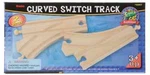Wood Train Curved Switch Track-new!. Fixed Price $10.99.