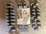 Lot Of 49 Atlas Ho Scale Bridge Piers With Instruction Sheet. Fixed Price $18.50.