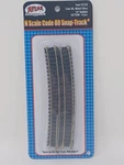 Atlas Scale Code 80 Snap-track 2526 Nickel Silver 19" Radius Curve. Fixed Price $5.99.