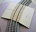 Crossing & Ramp Set For Lionel/mrgs Scale 3-RAIL 84" Diameter Sectional Track. Fixed Price $22.95.
