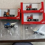 Ho 1/87 Scale, 5 Herpa Mack Single & Double Axle Day Cab Semi Tractors Nib. Fixed Price $65.99.