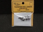 Micro Engineering #26-004 Transition Rail Joiner Code 80 To 55 / Pair. Fixed Price $6.25.