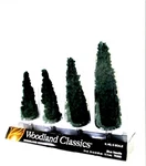 Woodland Classics Ready-made Trees TR3569 Blue Needle 4/PKG. Fixed Price $14.44.