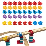 BUNU1492 Wooden Train Track Accessories, 40 Pcs Connector,. Fixed Price $59.09.