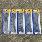 Lot Of 10 Ho Scale Life-like Vintage 9 Curved Track #8601 Brass Train Rails #a. Fixed Price $44.73.