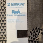 Scale - Midwest 36" Long Cork Roadbed 24 Pieces New Open Box!. Fixed Price $95.00.