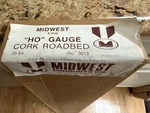 Midwest Products 3013 Ho Scale Cork Roadbed 25 Strips. Full Box. Old Stock Read. Fixed Price $40.00.