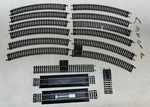 Atlas Ho Snap Track Mix Lot Of 16 Terminal Straight, Curves Uncoupler Rerailer. Fixed Price $24.99.