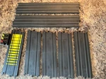 Of Tyco Slot Car 9" Straight Lane Track Pieces #6701 +6703+ Terminal 6711. Fixed Price $52.57.