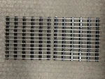 + Mth Standard Gauge Tinplate 14" Straight Tubular Track W/extra Ties Lot Of 8. Fixed Price $80.00.